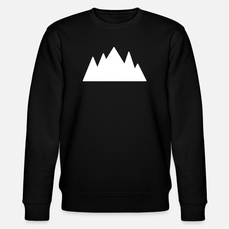 Bergsilhouette Glanzkontrast - Stanley/Stella Unisex Bio-Sweatshirt CHANGER  - Schwarz