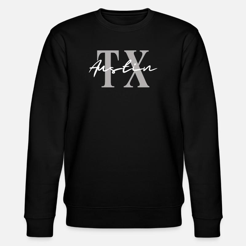 Austin Texas TX - Stanley/Stella CHANGER Unisex Organic Sweatshirt - black