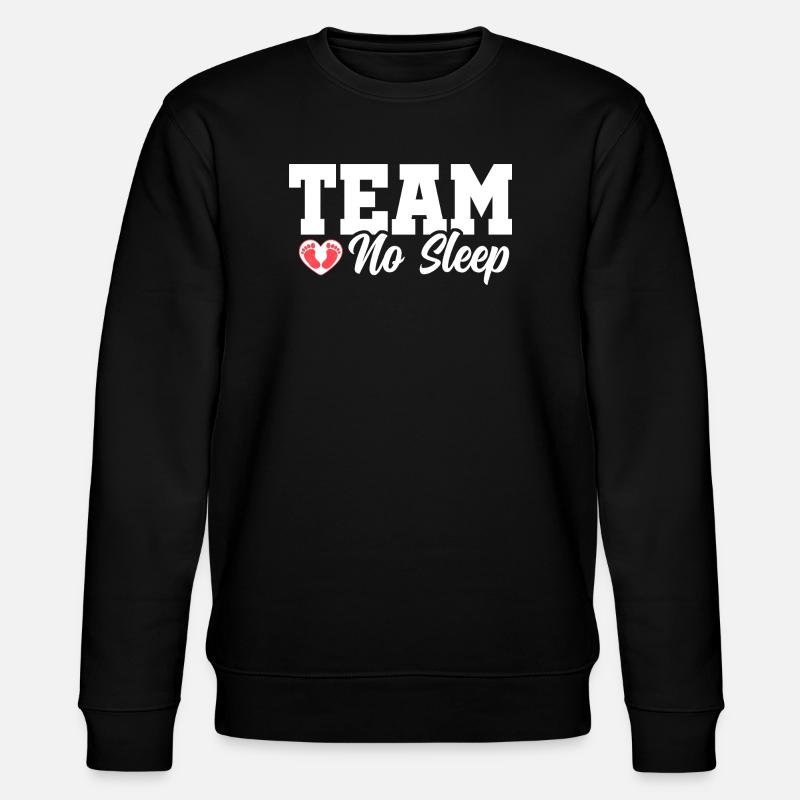 Team No Sleep - Stanley/Stella Unisex Bio-Sweatshirt CHANGER  - Schwarz