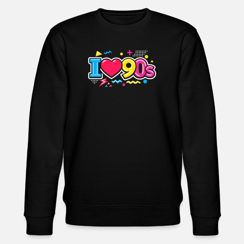 90s - Stanley/Stella Unisex Bio-Sweatshirt CHANGER  - Schwarz