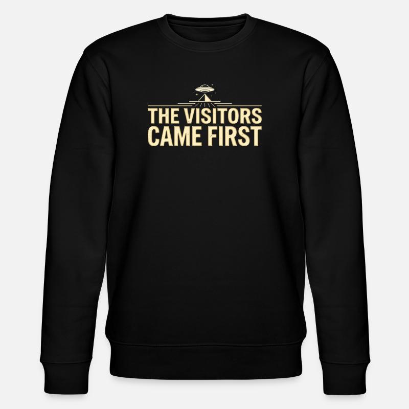 Visitors Came First - Stanley/Stella CHANGER Unisex Organic Sweatshirt - black