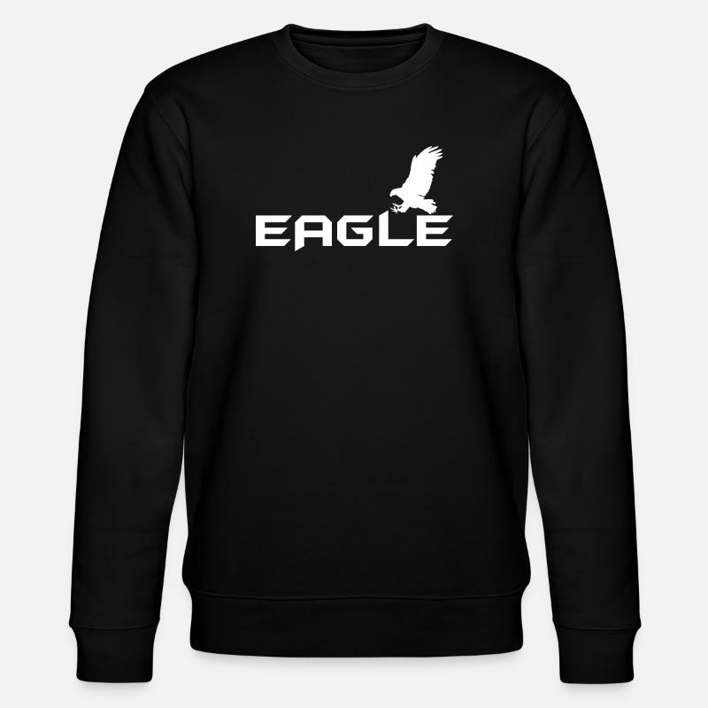 Eagle - Adler - Stanley/Stella Unisex Bio-Sweatshirt CHANGER  - Schwarz