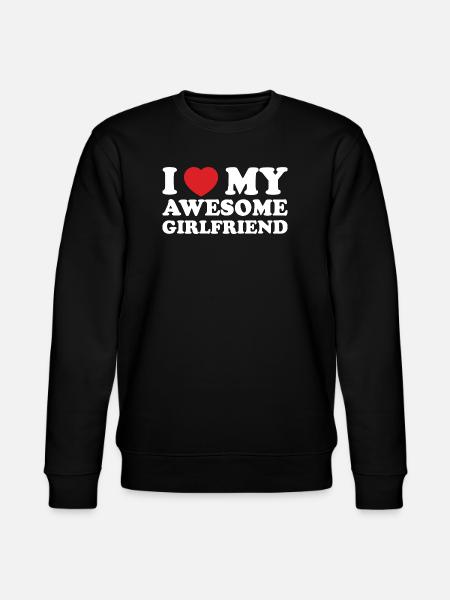 I Love My Awesome Girlfriend - Stanley/Stella CHANGER Unisex Organic Sweatshirt - black