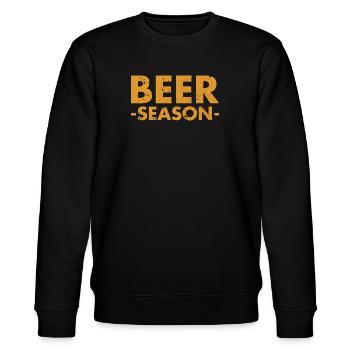 Beer Season - Bier Saison - Stanley/Stella Unisex Bio-Sweatshirt CHANGER  - Schwarz - Vorne - Nik (191cm) & Marisol (170cm)