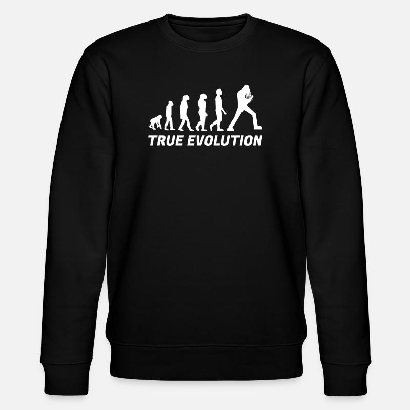 True Evolution Metal - White - Stanley/Stella CHANGER Unisex Organic Sweatshirt - black
