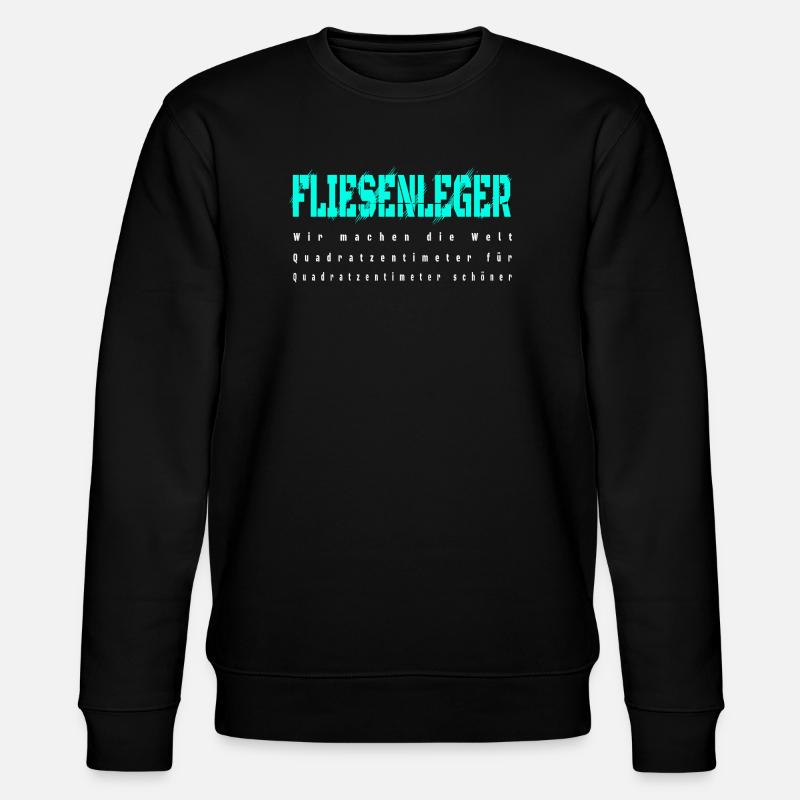 Fliesenleger Design - Stanley/Stella Unisex Bio-Sweatshirt CHANGER  - Schwarz