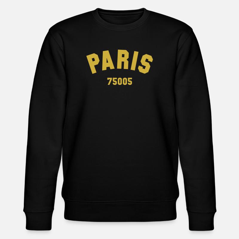 PARIS Arrondissement - Stanley/Stella Unisex Bio-Sweatshirt CHANGER  - Schwarz