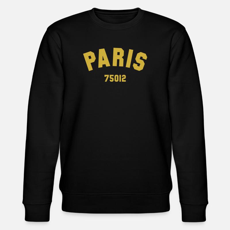 12e arrondissement de PARIS - Sweat bio CHANGER Stanley/Stella Unisexe - noir