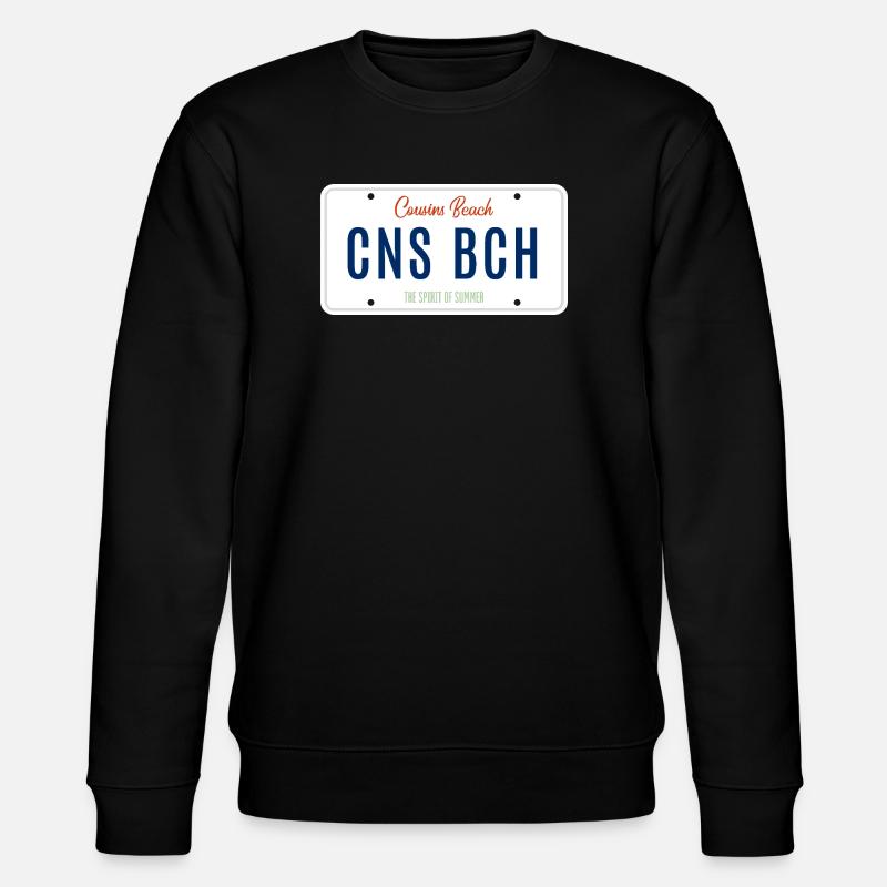 Cousins Beach – License Plate - Stanley/Stella Unisex Bio-Sweatshirt CHANGER  - Schwarz