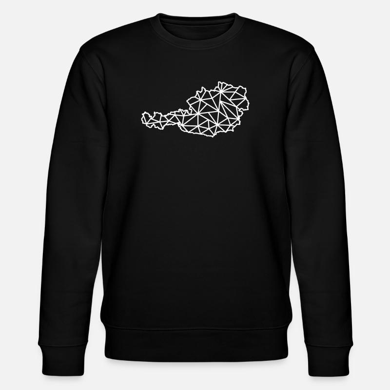 Austria Geo - Stanley/Stella CHANGER Unisex Organic Sweatshirt - black