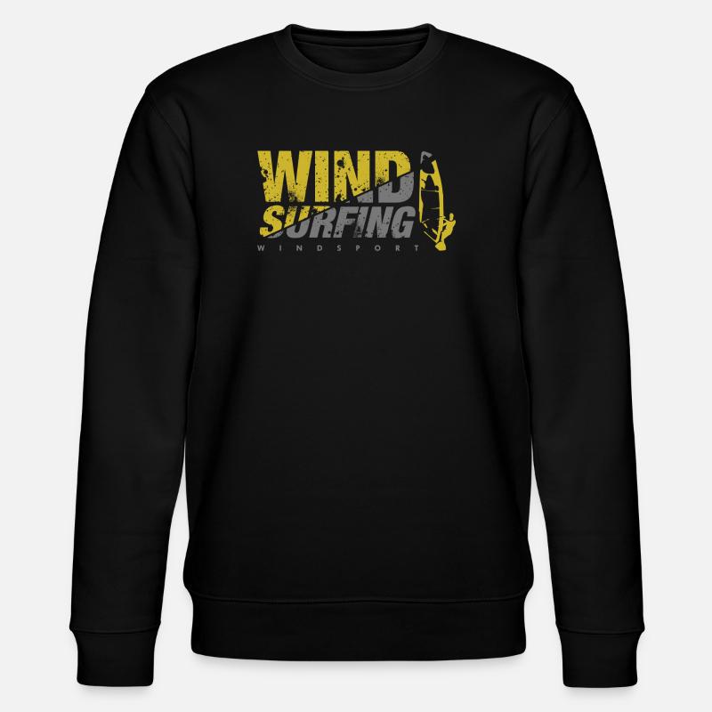 WINDSURFING Windsurfen - Stanley/Stella Unisex Bio-Sweatshirt CHANGER  - Schwarz
