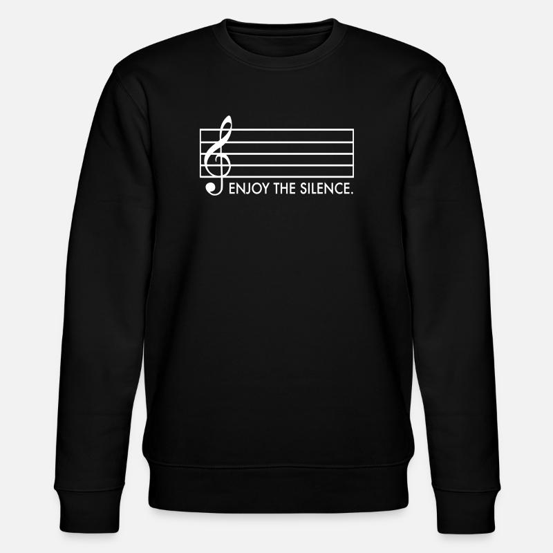 Enjoy the Silence - Stanley/Stella CHANGER Unisex Organic Sweatshirt - black