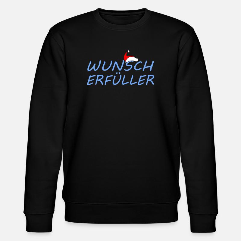 WUNSCHERFÜLLER - Stanley/Stella Unisex Bio-Sweatshirt CHANGER  - Schwarz