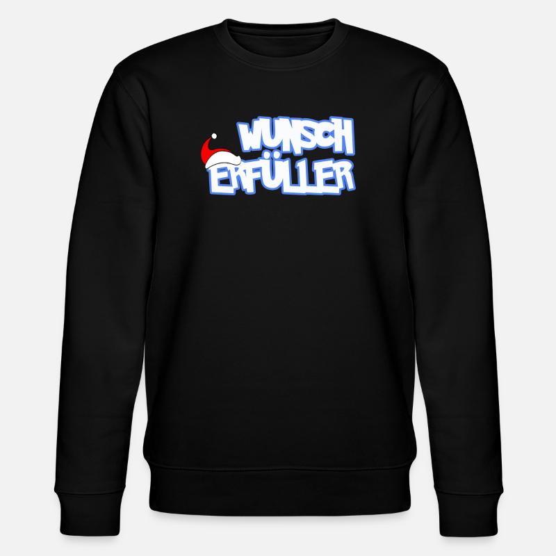 WUNSCHERFÜLLER - Stanley/Stella Unisex Bio-Sweatshirt CHANGER  - Schwarz