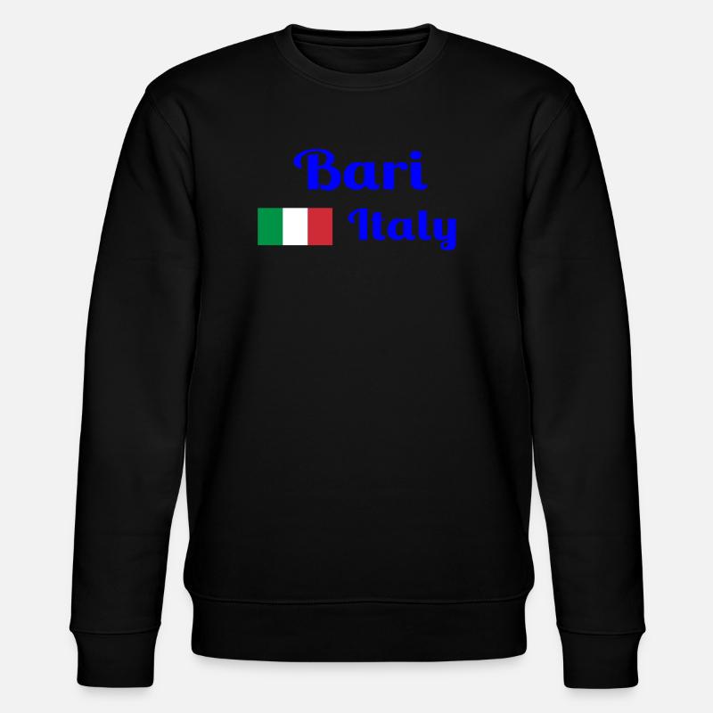 Bari Italia - Stilvolle Drucke - Stanley/Stella Unisex Bio-Sweatshirt CHANGER  - Schwarz