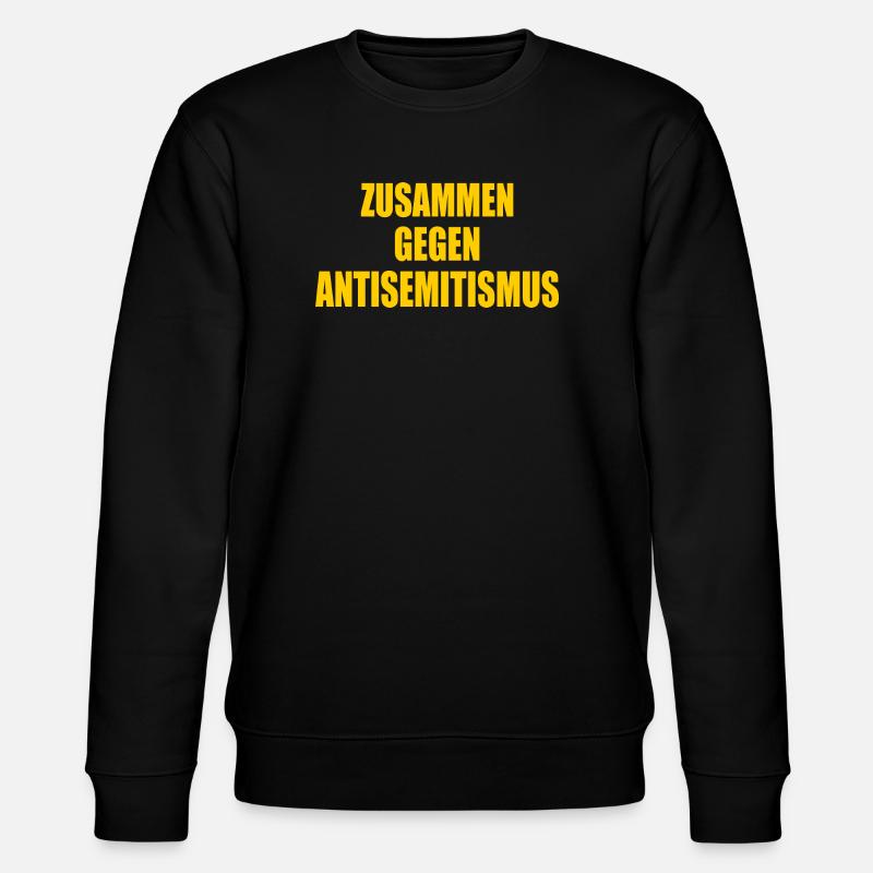 zusammen gegen antisemitismus - Stanley/Stella Unisex Bio-Sweatshirt CHANGER  - Schwarz