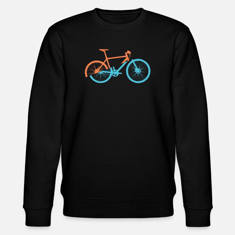 Dynamic bicycle design - Stanley/Stella CHANGER Unisex Organic Sweatshirt - black
