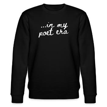 In meiner Poesie-Ära – Handschrift - Stanley/Stella Unisex Bio-Sweatshirt CHANGER  - Schwarz - Vorne - Nik (191cm) & Marisol (170cm)
