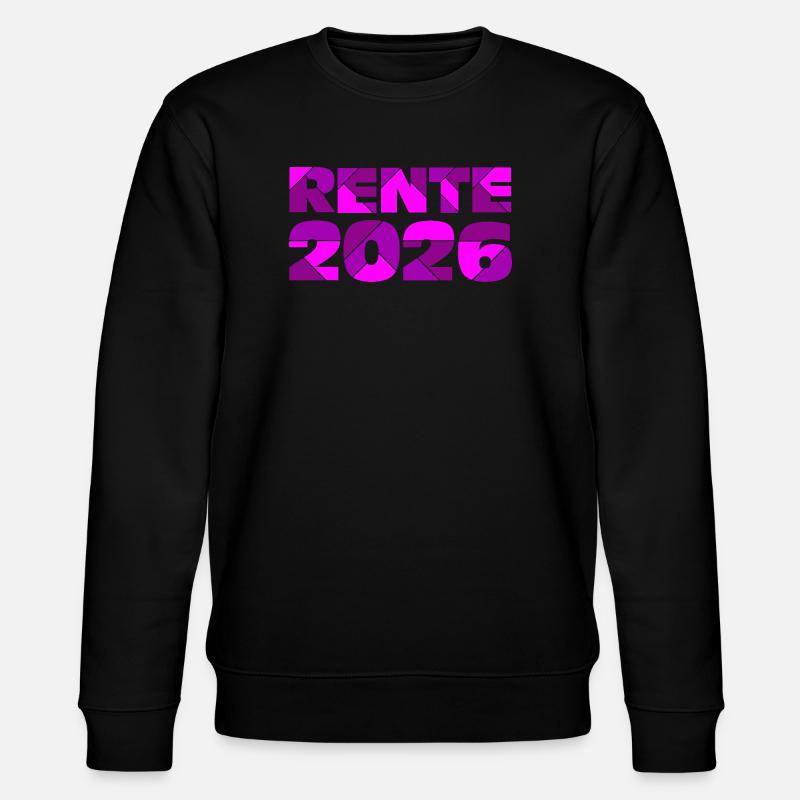 Rente 2026 , Abschied Rente - Stanley/Stella Unisex Bio-Sweatshirt CHANGER  - Schwarz