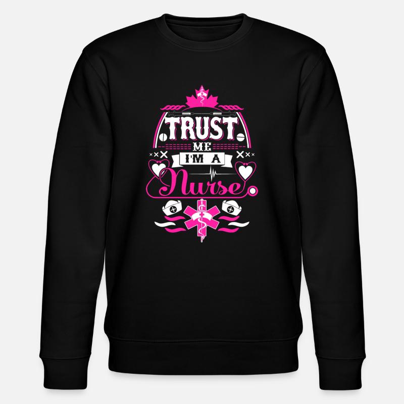 Krankenschwester Vertrauen - Stanley/Stella Unisex Bio-Sweatshirt CHANGER - Schwarz