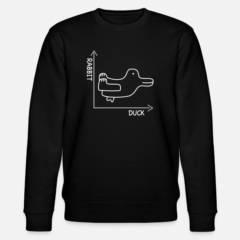 optical Ilusion - Stanley/Stella CHANGER Unisex Organic Sweatshirt - black