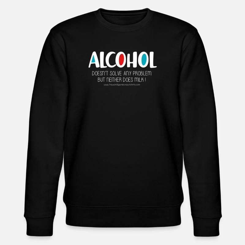 Alkohol (dunkel) - Stanley/Stella Unisex Bio-Sweatshirt CHANGER  - Schwarz