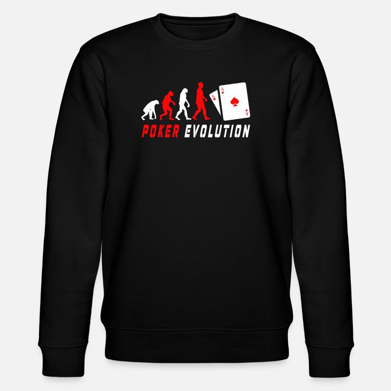 Poker Evolution - Stanley/Stella CHANGER Unisex Organic Sweatshirt - black