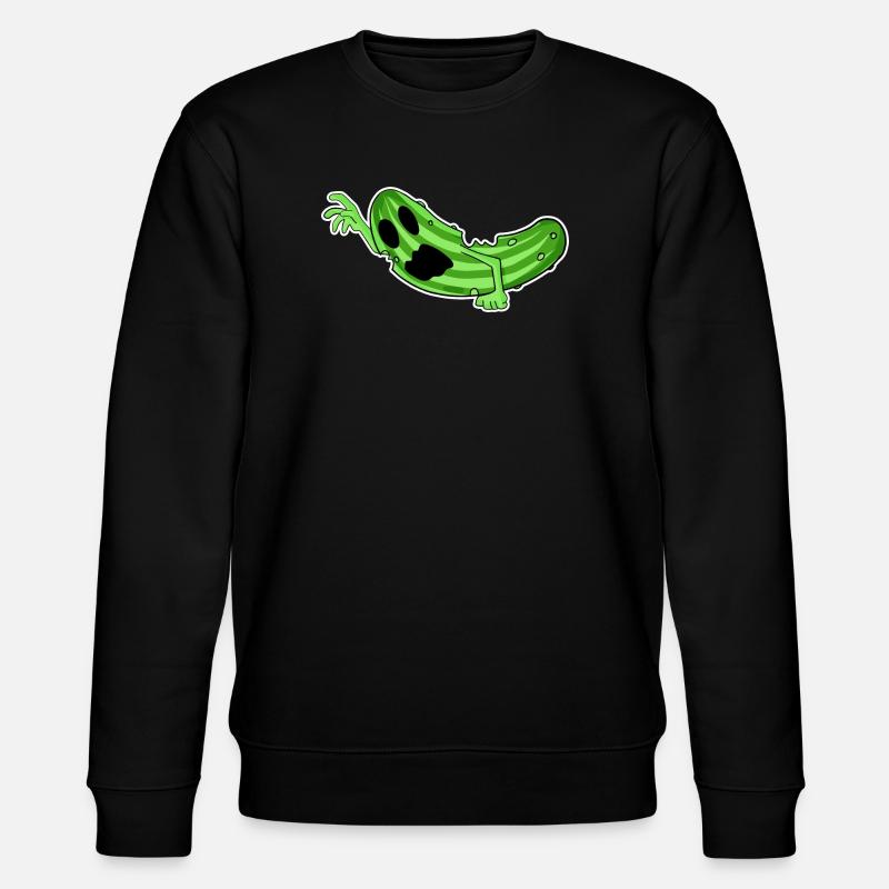 Zombie Gurke Horror - Stanley/Stella Unisex Bio-Sweatshirt CHANGER  - Schwarz