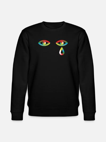 Din uvidenhed får mig til at græde - Stanley/Stella økologisk unisex-sweatshirt CHANGER  - sort