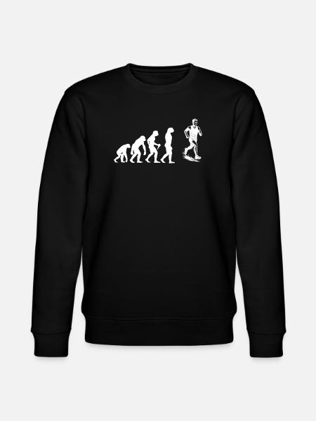 Running Graphics for Races - Stanley/Stella CHANGER Unisex Organic Sweatshirt - black