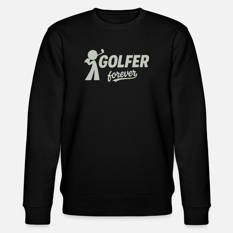 Silhouette du golfeur éternel - Sweat bio CHANGER Stanley/Stella Unisexe - noir