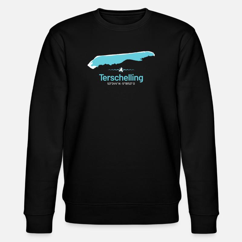 Terschelling | Design map - Stanley/Stella CHANGER Unisex Organic Sweatshirt - black