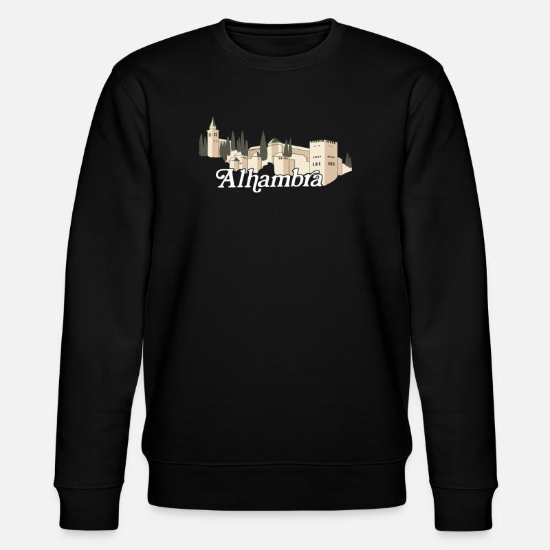 Alhambra (dunkel) - Stanley/Stella Unisex Bio-Sweatshirt CHANGER  - Schwarz
