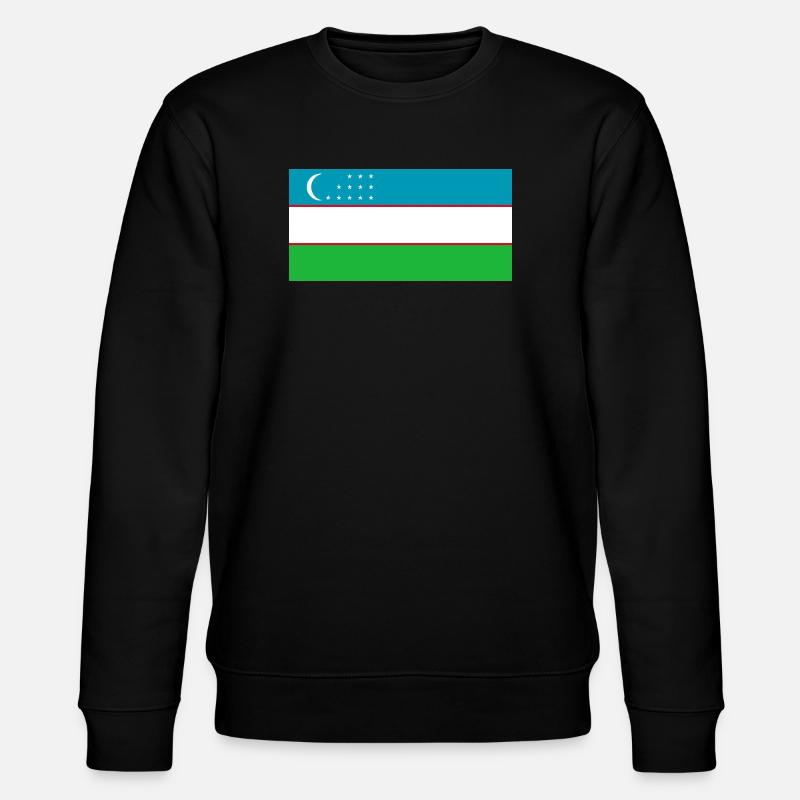 Usbekistan - Stanley/Stella Unisex Bio-Sweatshirt CHANGER  - Schwarz