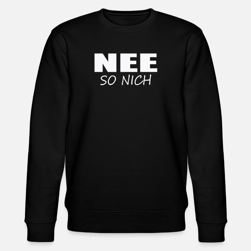 NEE - SO NICH - Stanley/Stella Unisex Bio-Sweatshirt CHANGER  - Schwarz