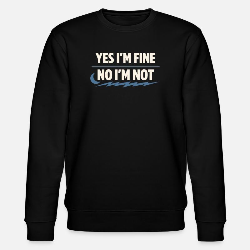 Perimenopause Humor Perimenopause - Stanley/Stella Unisex Bio-Sweatshirt CHANGER  - Schwarz
