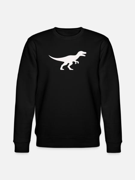 Raptor T Rex Silhouette - Stanley/Stella CHANGER Unisex Organic Sweatshirt - black