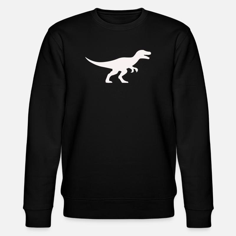 Raptor T Rex Silhouette - Stanley/Stella Unisex Bio-Sweatshirt CHANGER - Schwarz