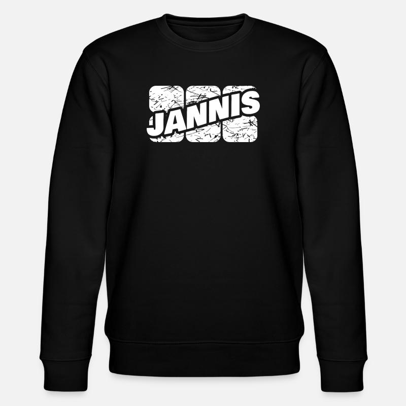 Jannis - Stanley/Stella Unisex Bio-Sweatshirt CHANGER  - Schwarz