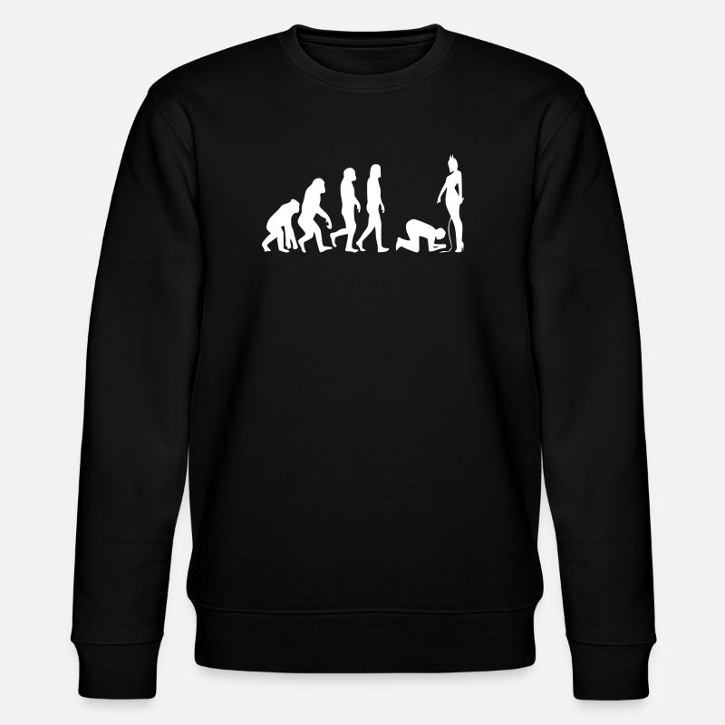 Evolution man - Stanley/Stella CHANGER Unisex Organic Sweatshirt - black