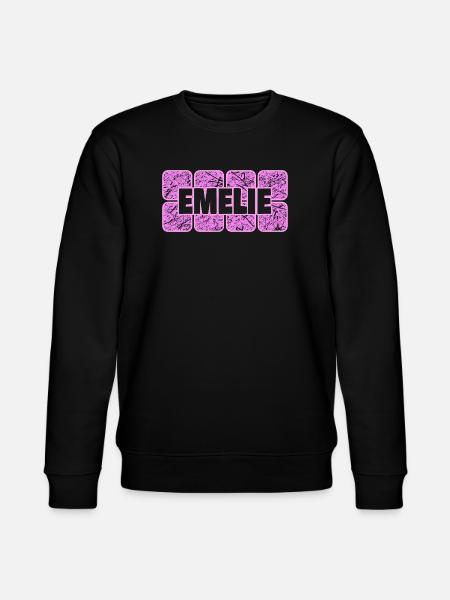 Geschenk für Emelie - Stanley/Stella Unisex Bio-Sweatshirt CHANGER  - Schwarz