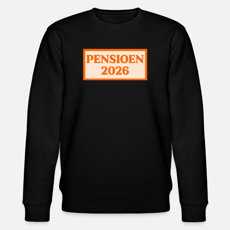 Renten 2026 - Stanley/Stella Unisex Bio-Sweatshirt CHANGER  - Schwarz