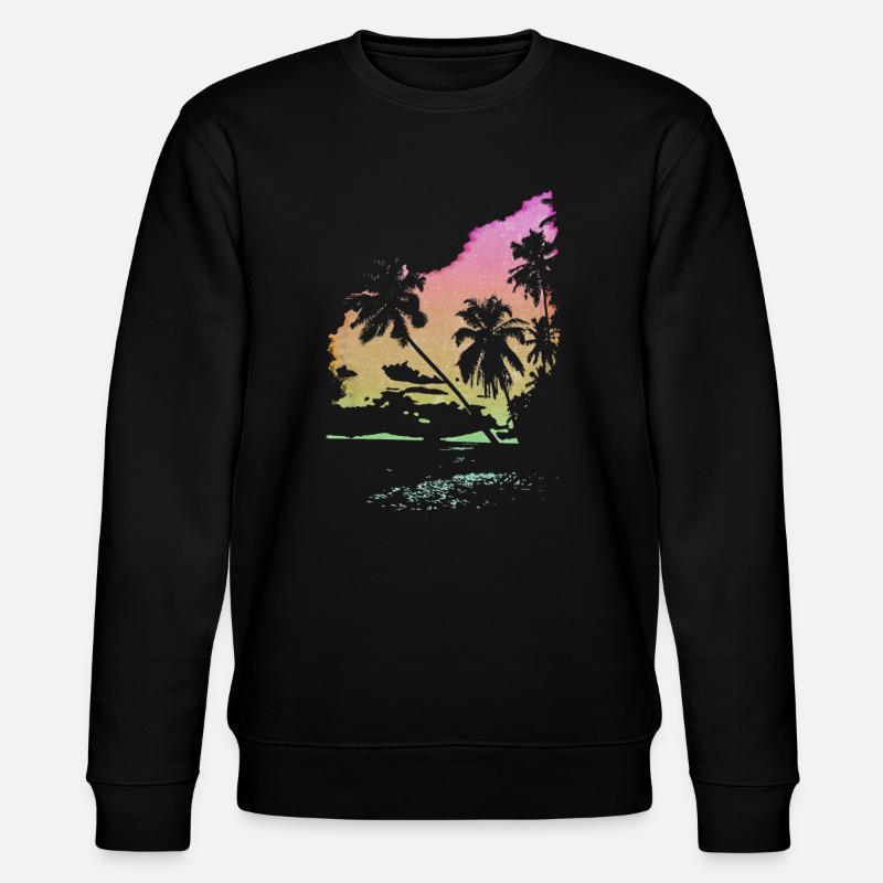Summer sun beach - Stanley/Stella CHANGER Unisex Organic Sweatshirt - black