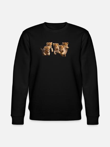Katzenkinder sind gut drauf - Stanley/Stella Unisex Bio-Sweatshirt CHANGER - Schwarz