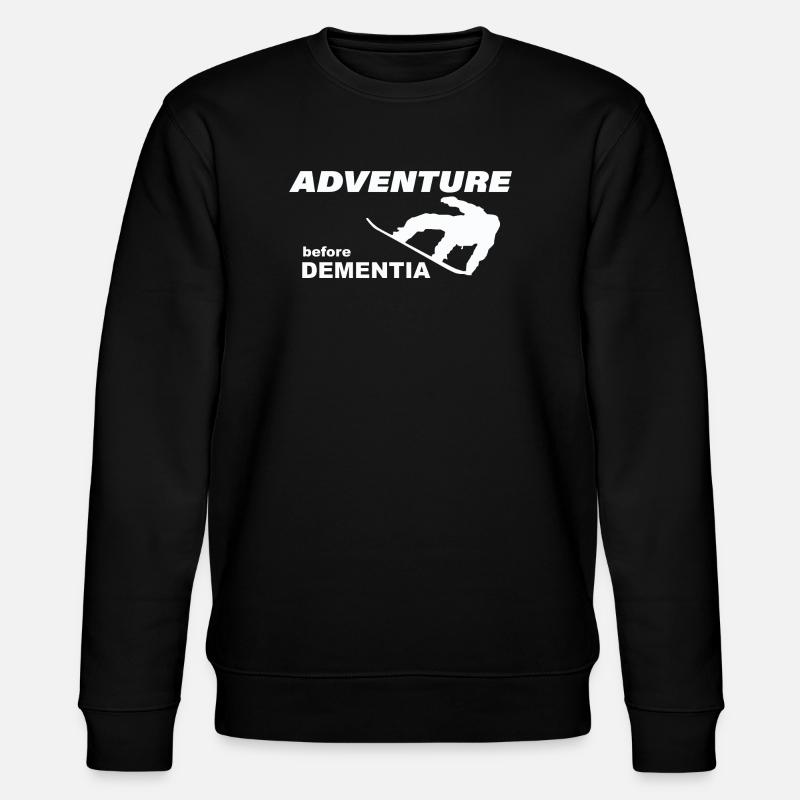 SNOWBOARD ADVENTURE - Stanley/Stella CHANGER Unisex Organic Sweatshirt - black