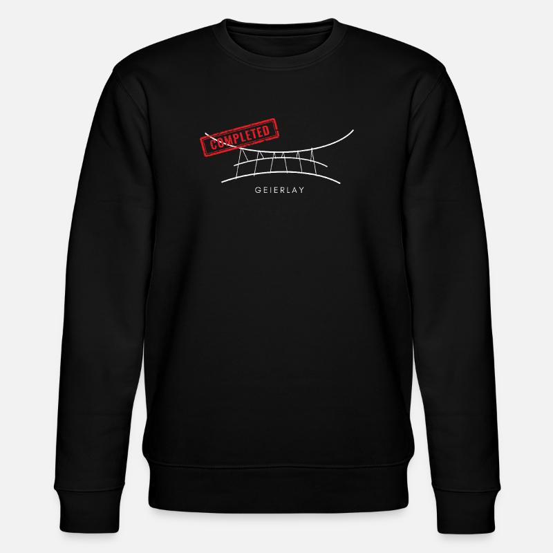 Geierlay Seilbrücken Design - Stanley/Stella Unisex Bio-Sweatshirt CHANGER  - Schwarz