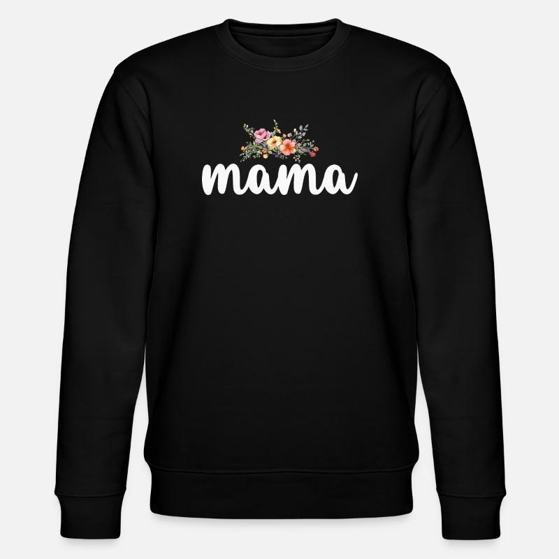 Mama Mutter - Stanley/Stella Unisex Bio-Sweatshirt CHANGER  - Schwarz