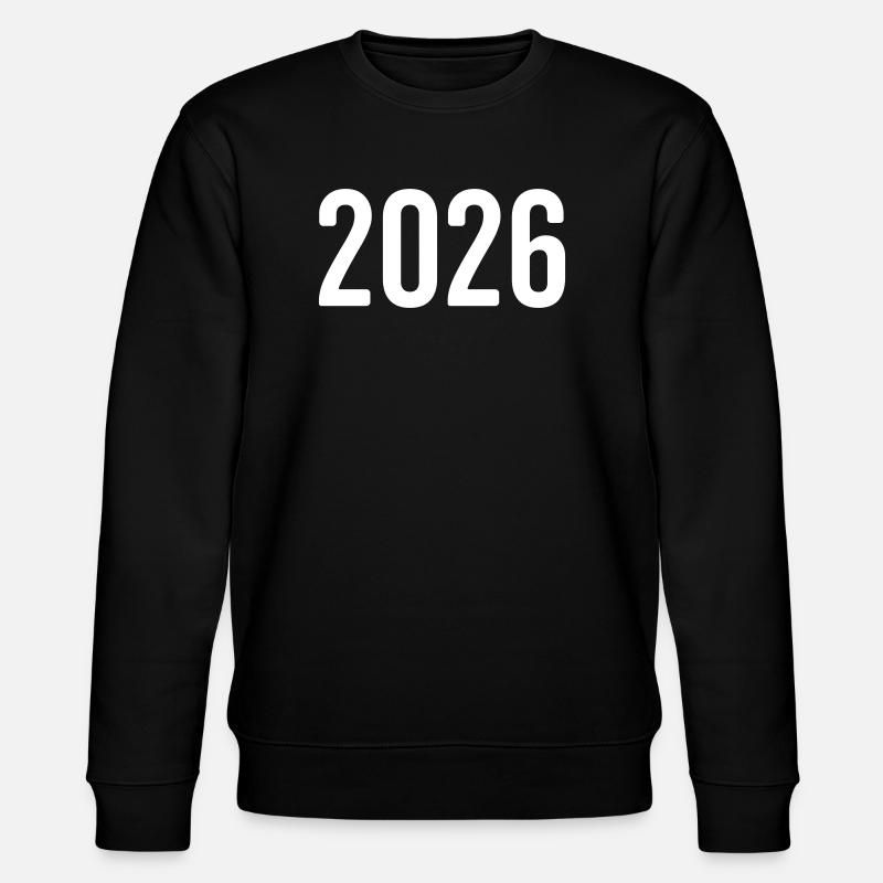 2026 Year Digit - Stanley/Stella CHANGER Unisex Organic Sweatshirt - black