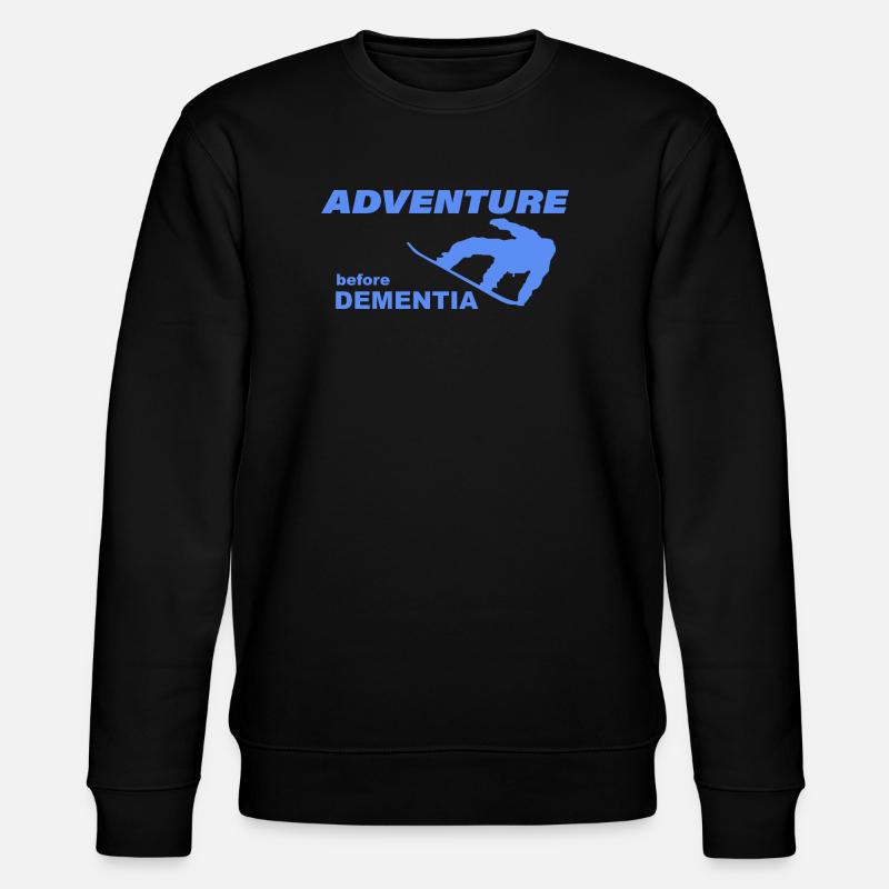SNOWBOARD ADVENTURE - Stanley/Stella Unisex Bio-Sweatshirt CHANGER  - Schwarz