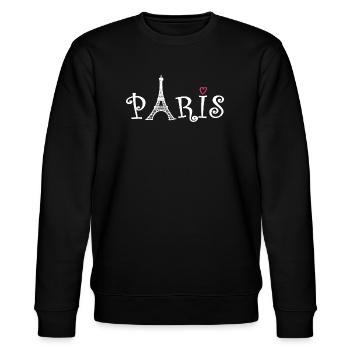 Paris (Paris) - Stanley/Stella Unisex Bio-Sweatshirt CHANGER  - Schwarz - Vorne - Nik (191cm) & Marisol (170cm)